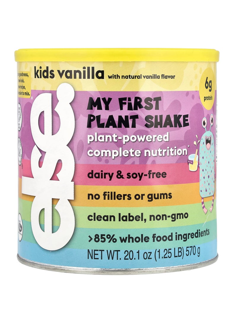 My First Plant Shake, Plant-Powered Complete Nutrition, Kids Vanilla, 20.1 oz (570 g)